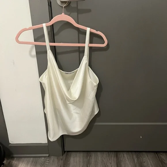 ZARA silk cowl neck top - Picture 3 of 4